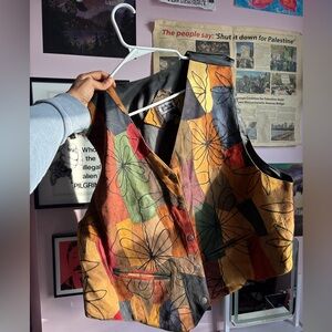 Vintage Floral Patchwork Vest